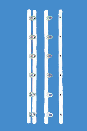 Kód: 36460 Korzett fűzőkapocs, 32 cm hosszú